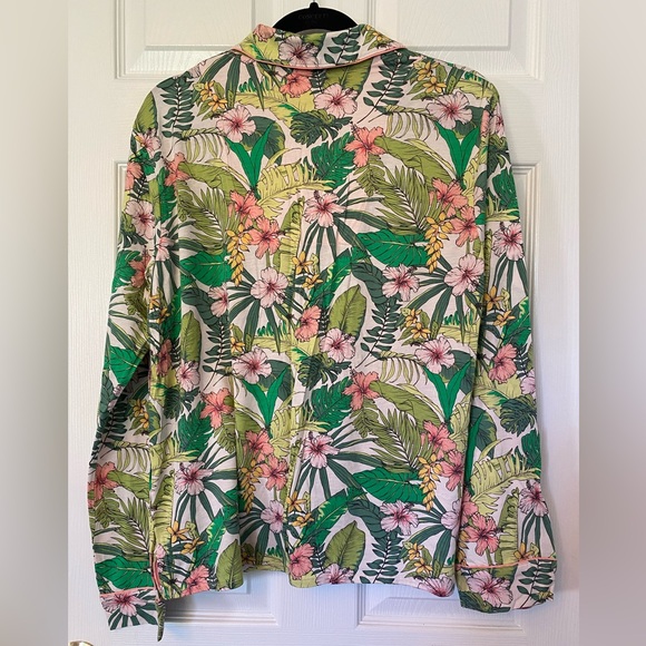NWT Playful Prints Tropical PJ Salvage Top | Coral – Size S - Picture 3 of 5